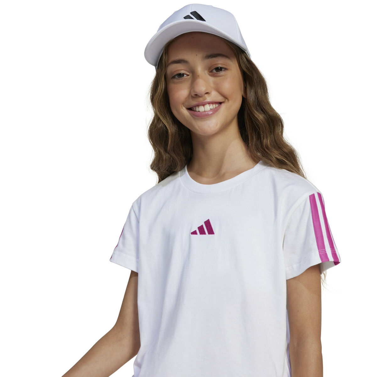 Barn T-shirt med kortärm Adidas JG 3S TEE 160 JN6494 Vit - 2