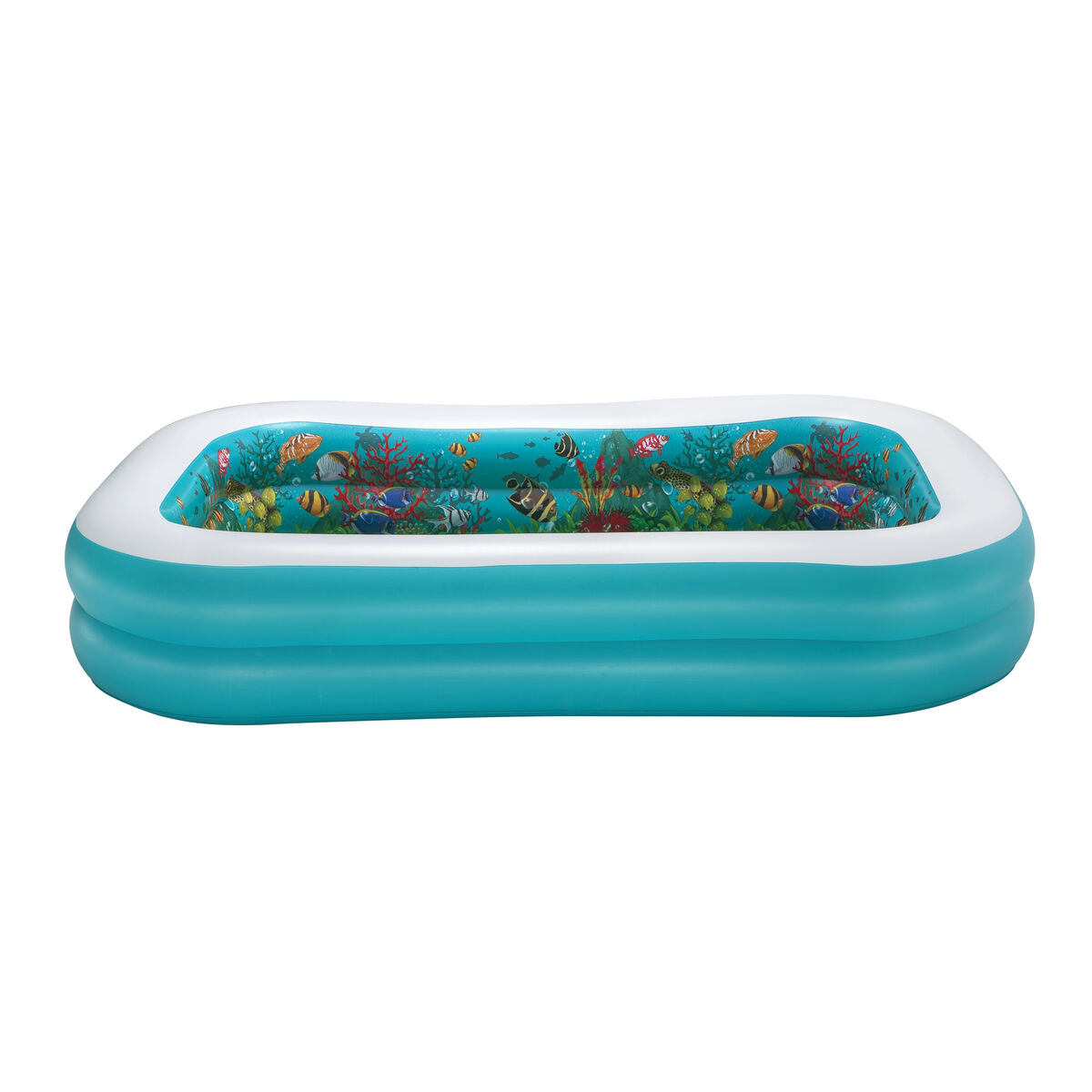 Bestway Uppblåsbar Pool 2 Kammare 3D Marinbotten med Tillbehör 262x175x51 cm +3 År Trädgård 54177 - 12