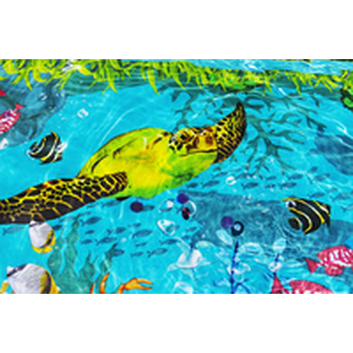 Bestway Uppblåsbar Pool 2 Kammare 3D Marinbotten med Tillbehör 262x175x51 cm +3 År Trädgård 54177 - 14