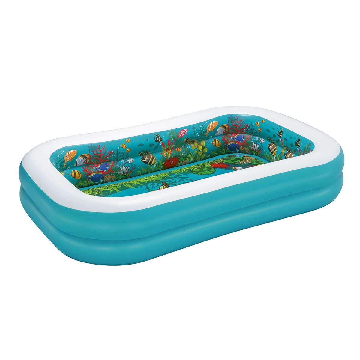 Bestway Uppblåsbar Pool 2 Kammare 3D Marinbotten med Tillbehör 262x175x51 cm +3 År Trädgård 54177 - 13