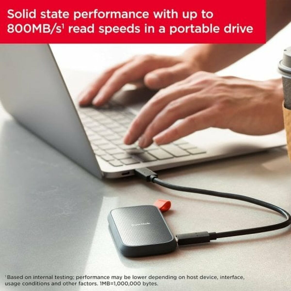 Extern Hårddisk SanDisk SDSSDE30-1T00-G26 1 TB SSD - 4
