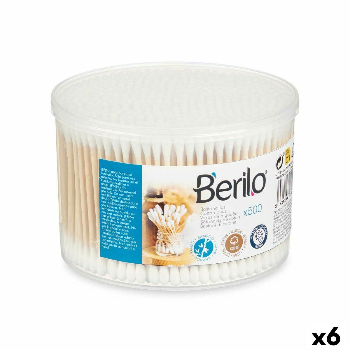 Bomullstops Berilo Bomull Bambu 6 antal