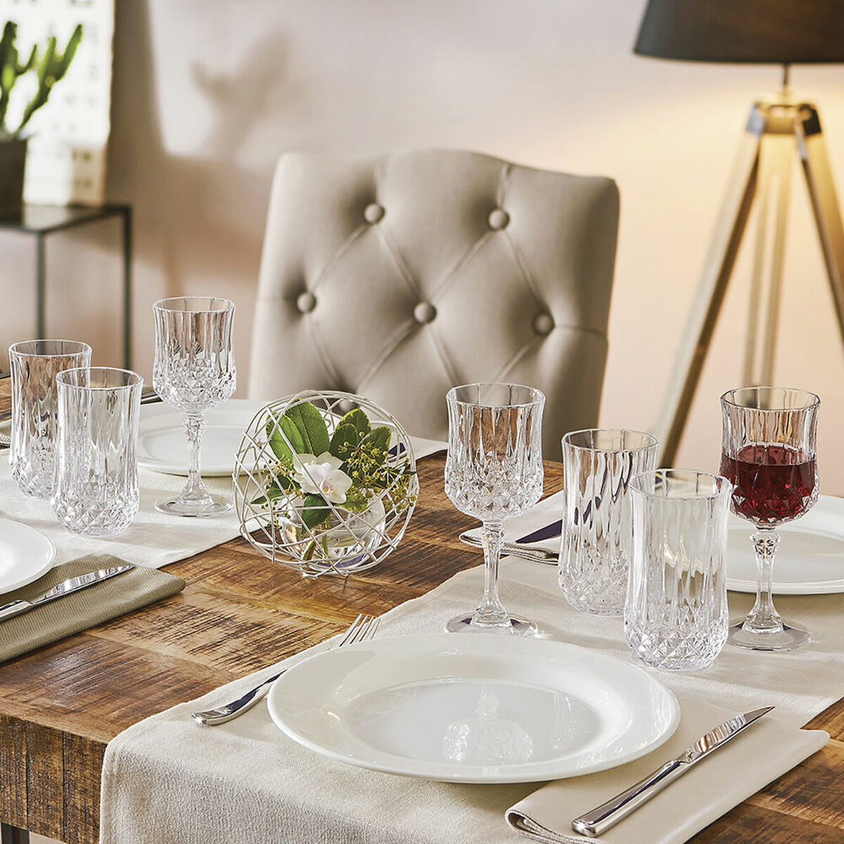 Kristallglas Cristal d’Arques Paris Longchamp Transparent Glas (36 cl) (Pack 6x) - 11