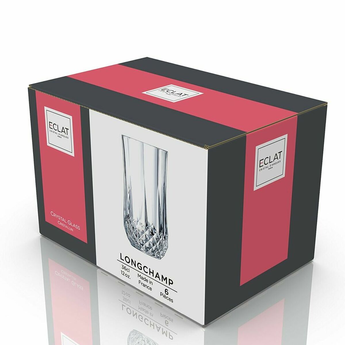 Kristallglas Cristal d’Arques Paris Longchamp Transparent Glas (36 cl) (Pack 6x) - 10