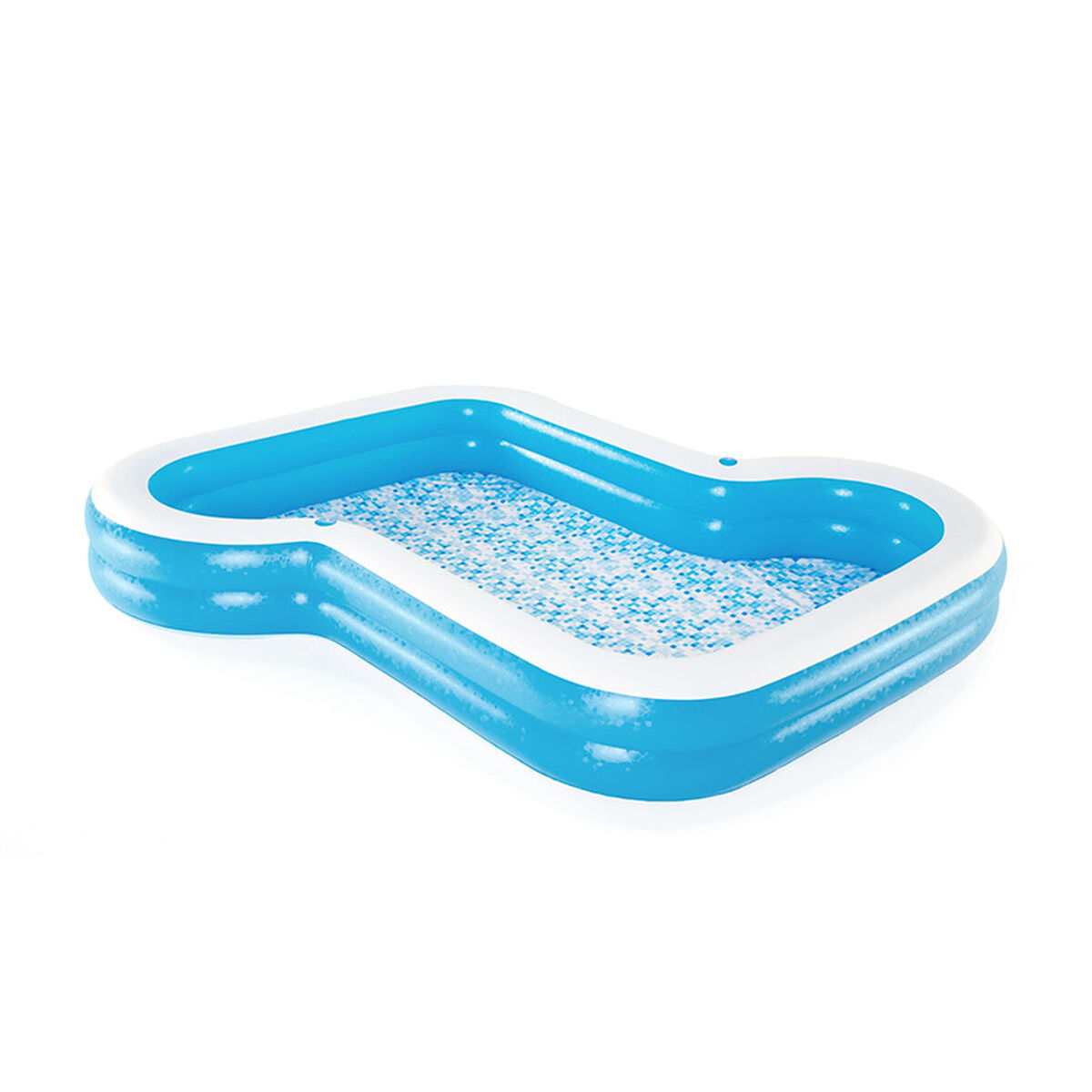 Bestway Uppblåsbar Pool 2 Kammare Family 305x274x46 cm +3 år Trädgård 54321