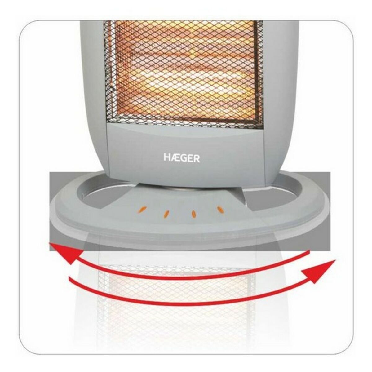 Halogenvärmare Haeger HH-120.002A 1200 W Vit - 2