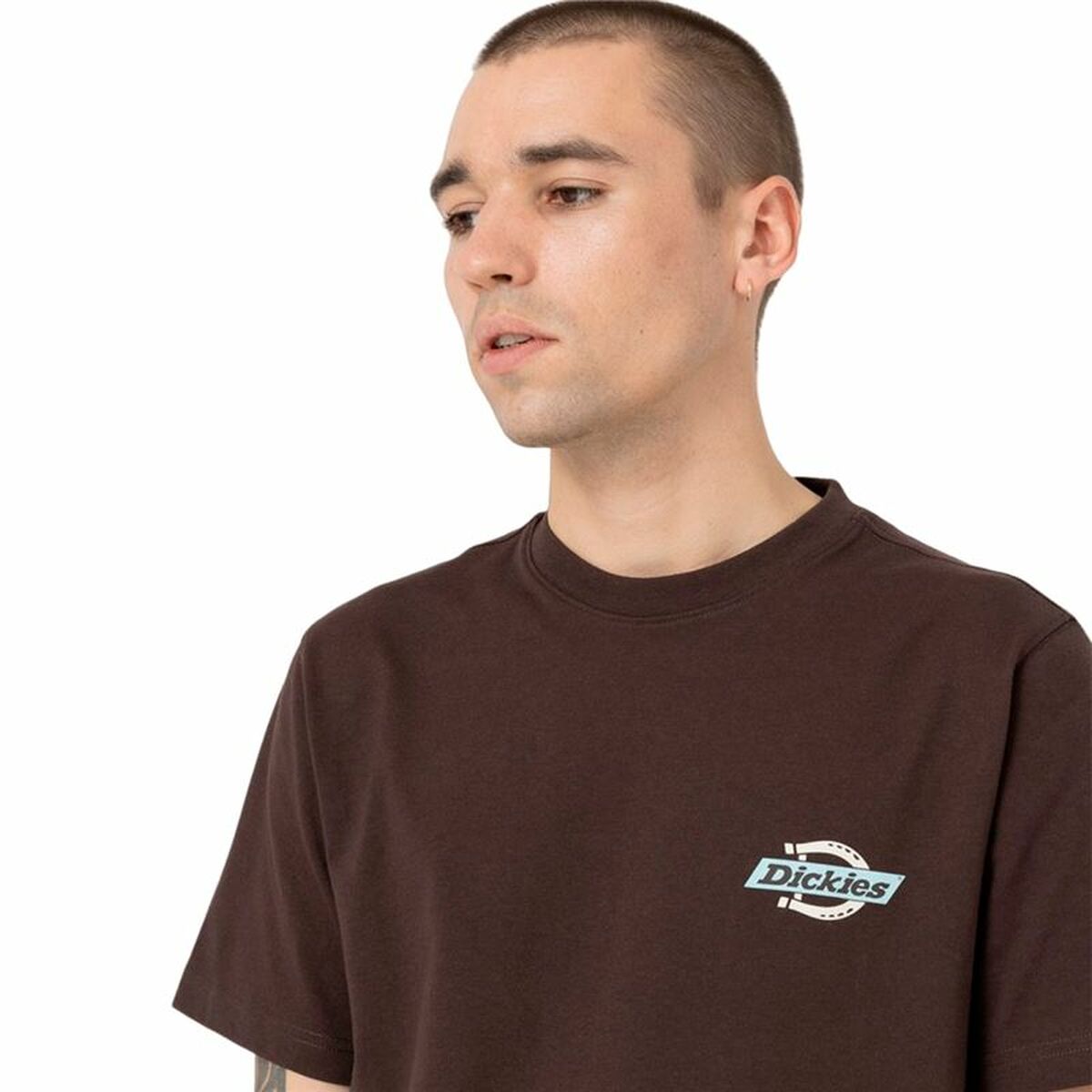 T-shirt med kortärm Herr Dickies Ss Ruston Brun - 3