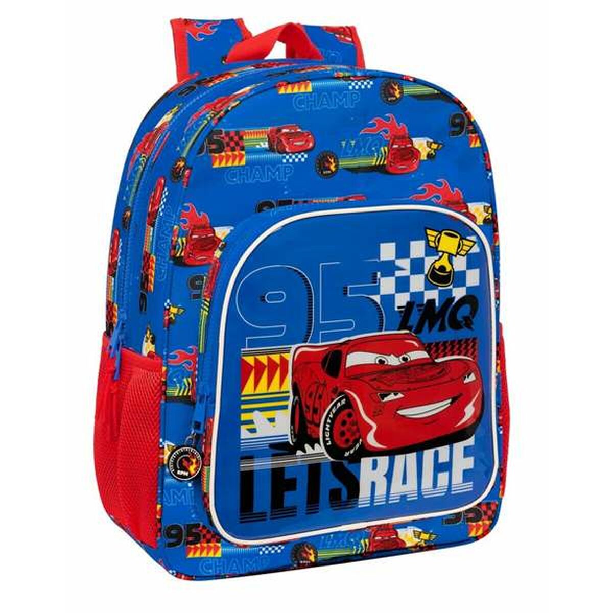 Skolryggsäck Cars Race Ready Blå 33 x 42 x 14 cm