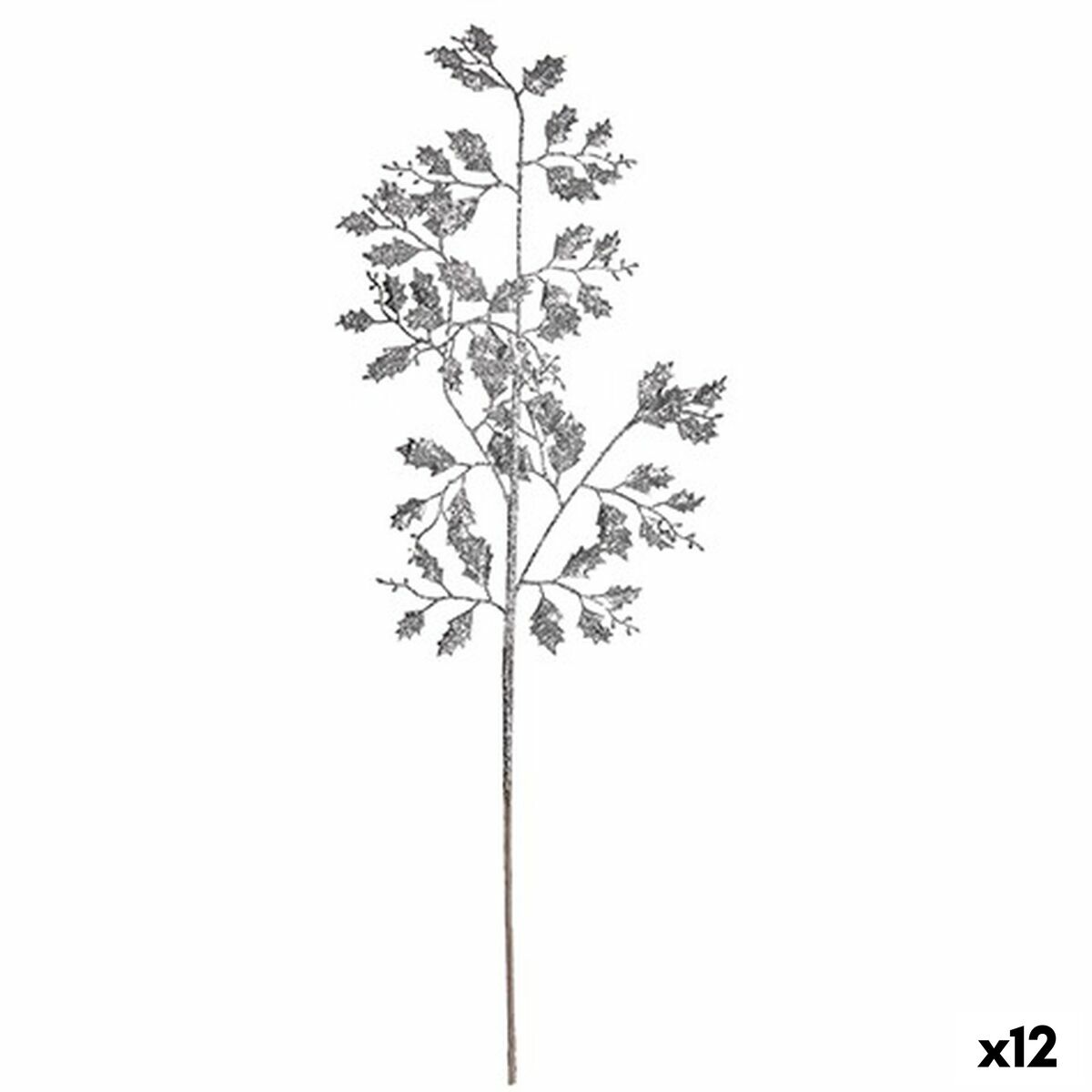 Gren Krist+ Silvrig Metall Plast Glitter 41 x 75 x 2,5 cm (12 antal) - 3