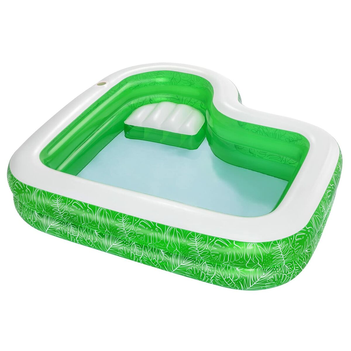 Bestway Uppblåsbar Pool 2 Kamrar Tropical 231x231x51 cm +6 År Trädgård 54336 - 12