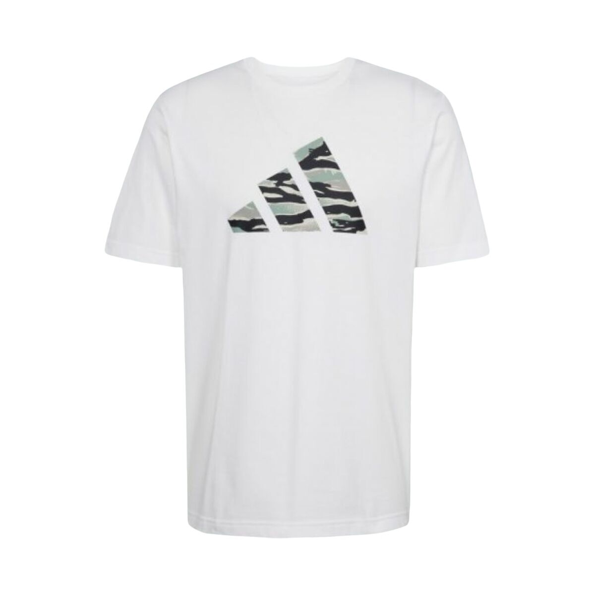 T-shirt med kortärm Herr Adidas M C CAMO LOGO T JI6770 Vit