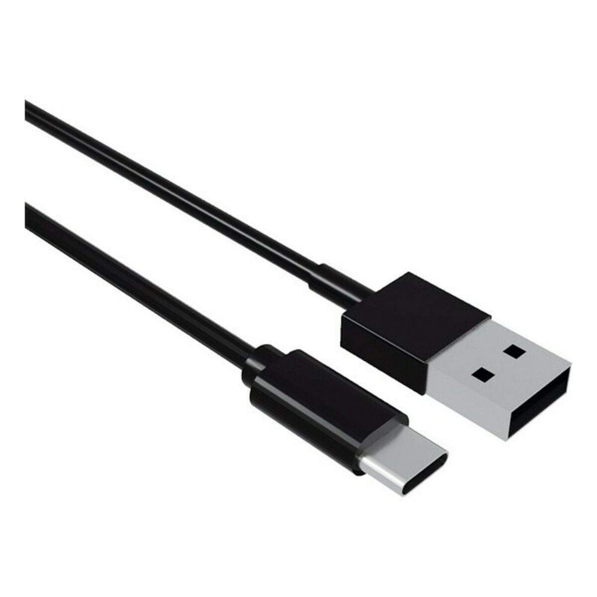 USB A till USB C Kabel Contact (1 m) Svart - 3