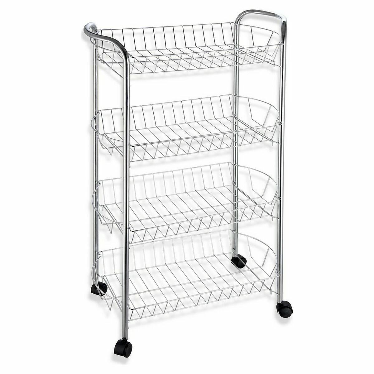Grönsaksvagn Confortime 4 Hyllor Metall 51 x 27 x 84 cm (6 antal) - 2
