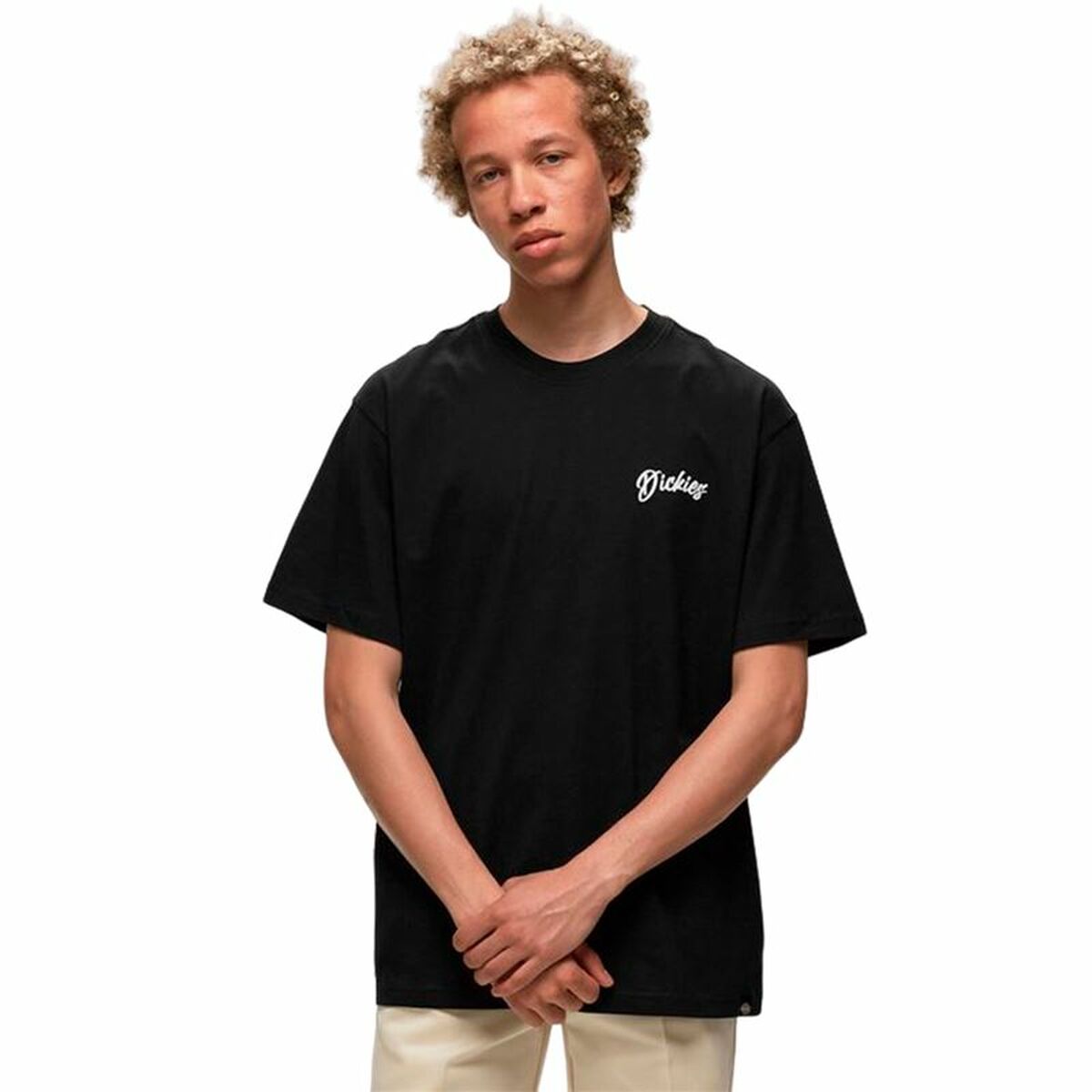 T-shirt med kortärm Herr Dickies Dighton Svart - 4