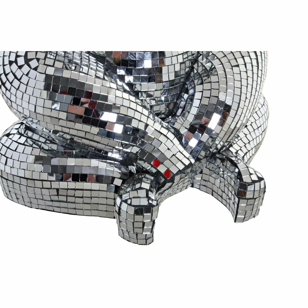 Prydnadsfigur DKD Home Decor Silvrig Harts Gorilla (35 x 31 x 46 cm) - 5