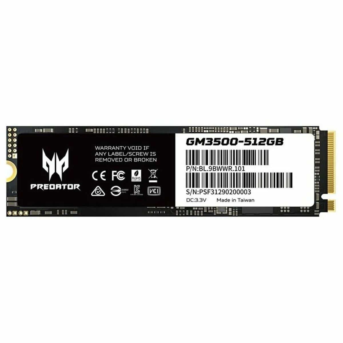 Hårddisk Acer GM-3500 512 GB SSD