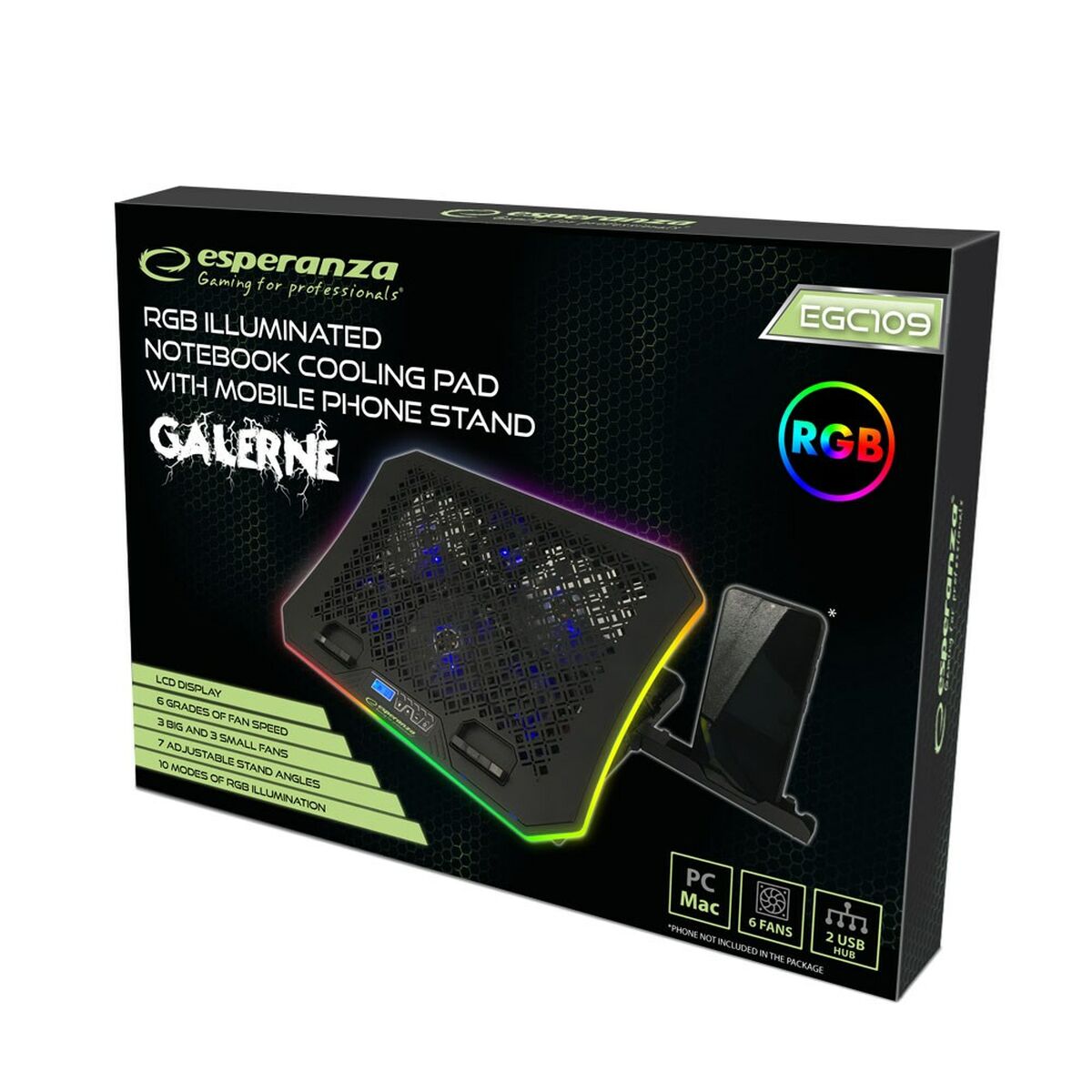 Kylplatta till laptop Esperanza EGC109 - 4