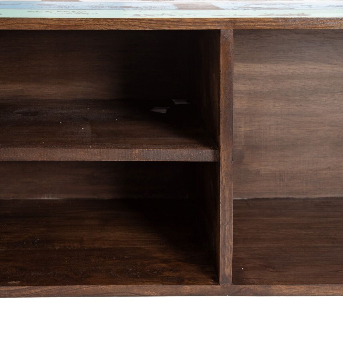 Skänk Blå Brun Trä Metall Järn mindi-trä 120 x 40 x 80 cm - 8
