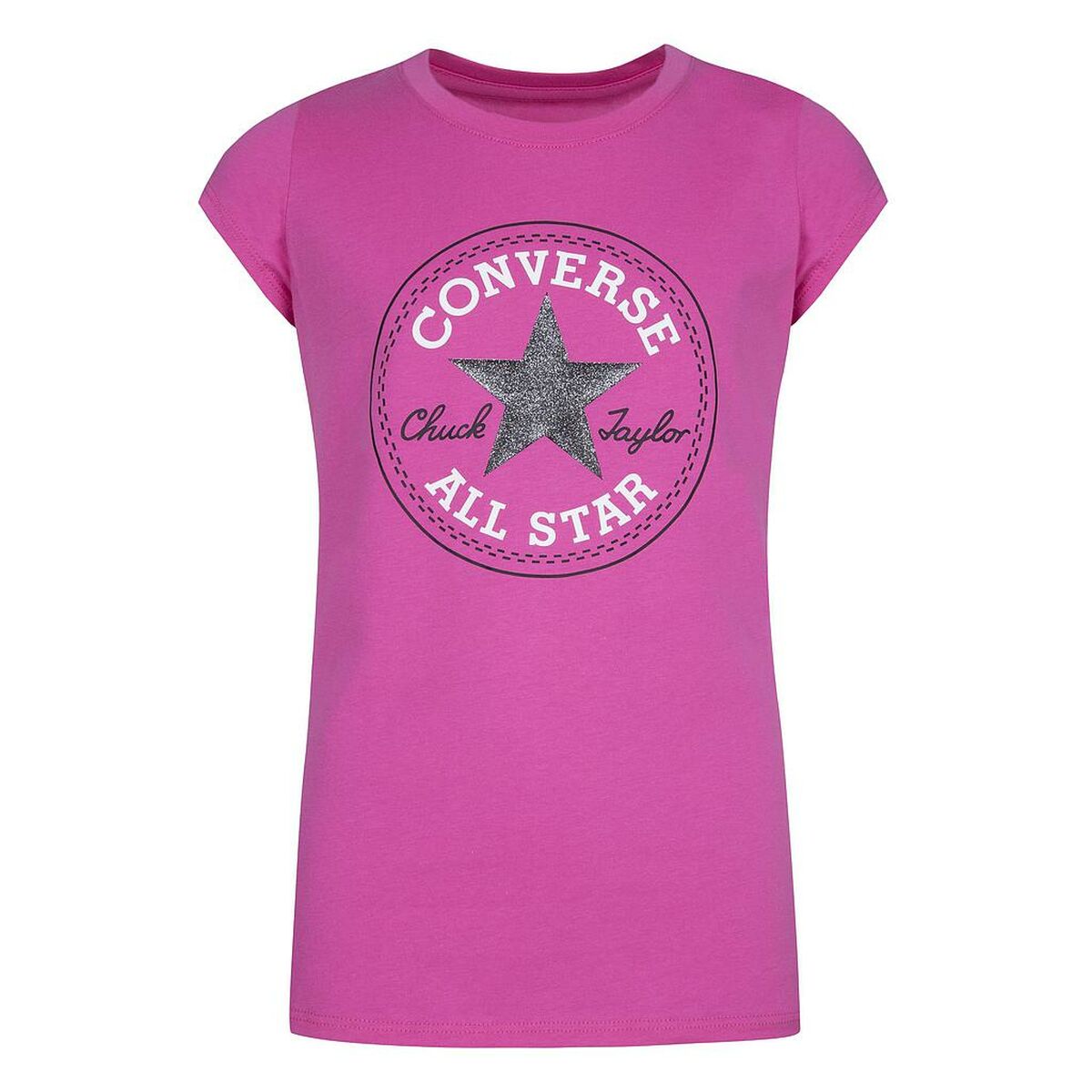 Barn T-shirt med kortärm Converse CHUCK PATCH TEE 468992 A3J Rosa