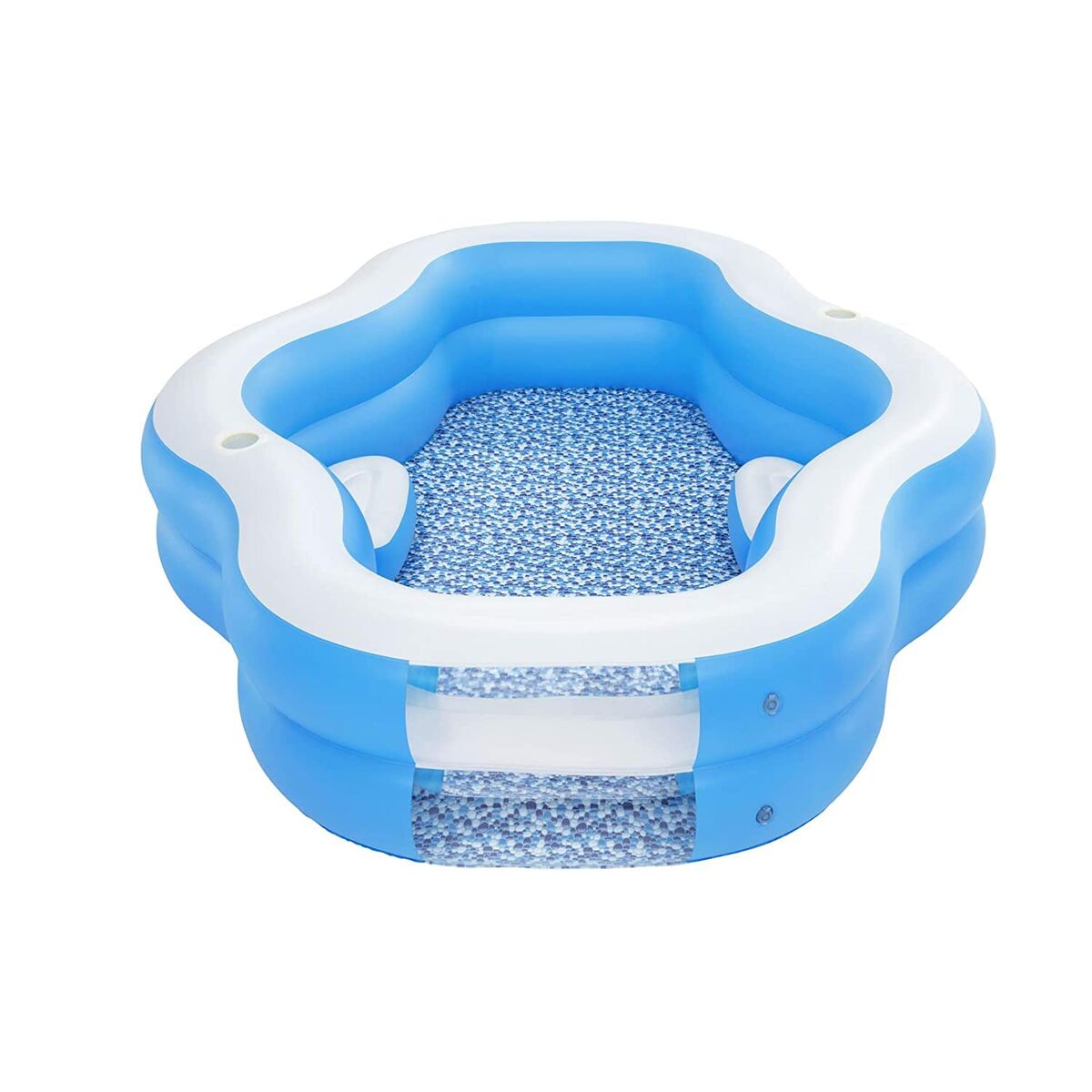 Bestway Uppblåsbar Familjepool 270x198x51 cm +6 År Trädgård 54409 - 12