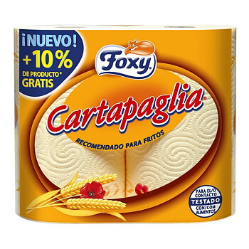 Hushållspapper Cartapaglia Foxy Cartapaglia Stekt mat (2 uds)