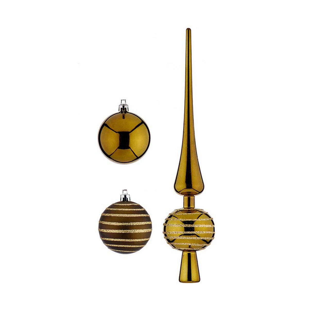 Julgranskula Krist+ Grön PVC Hängdekoration 19 Delar - 3