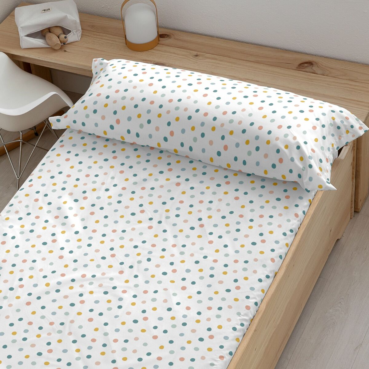 Inpassat underlakan Kids&Cotton Kibo Multicolour 105 x 200 cm