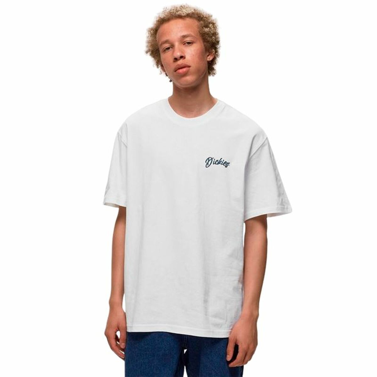T-shirt med kortärm Herr Dickies Dighton Vit - 4