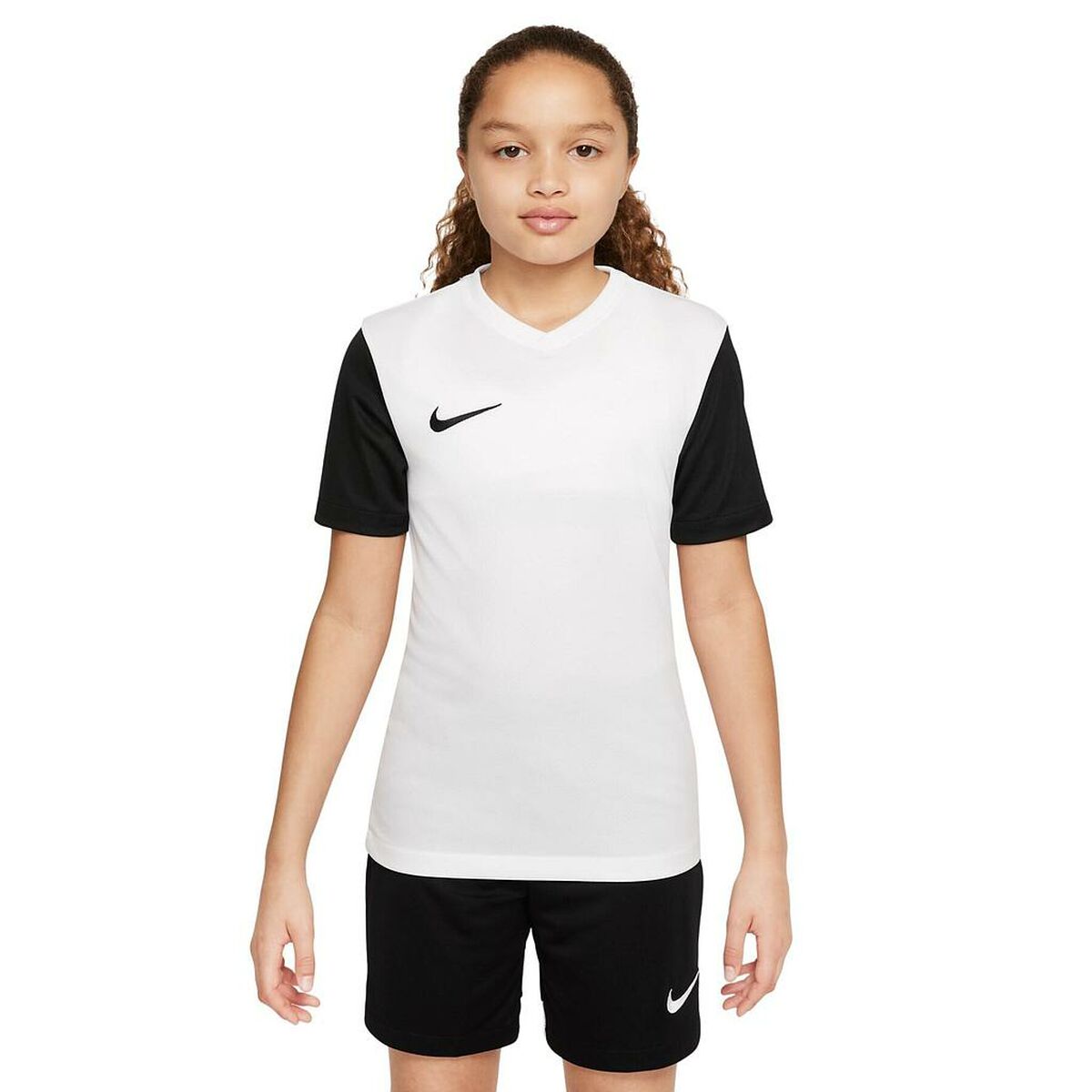Barn T-shirt med kortärm Nike TIEMPO PREMIER 2 TEE DH8389 100 Vit