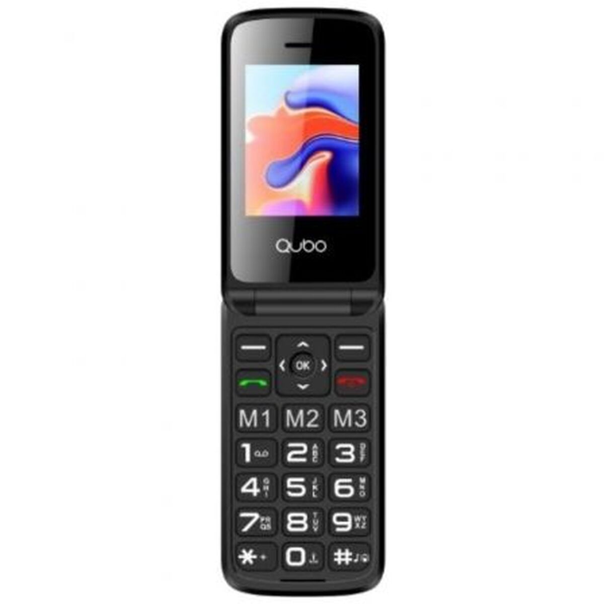 Mobiltelefon för seniorer Qubo Qubo X-247 Svart