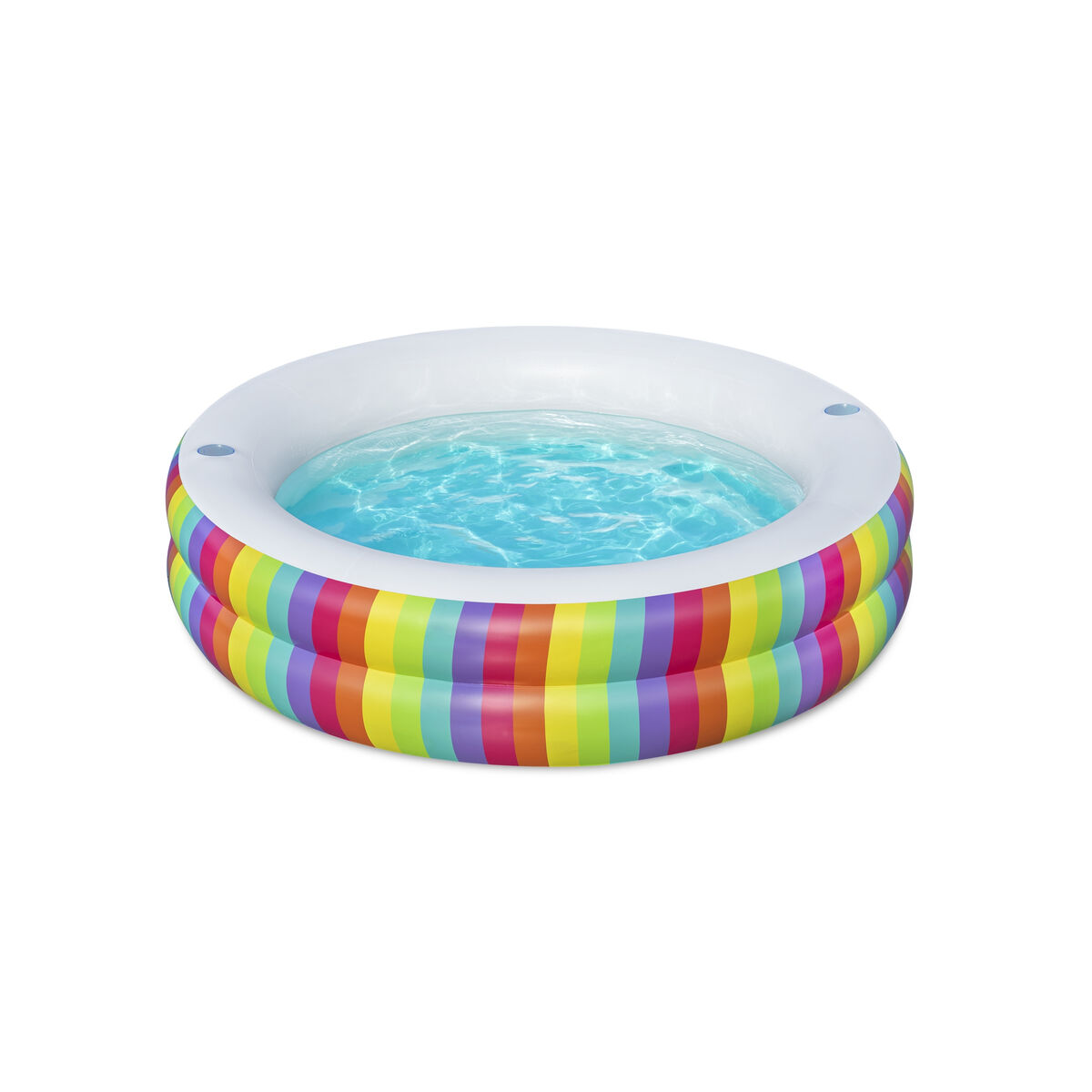 Bestway Barnpool 2 Ringar Regnbåge 206x206x51 cm +6 År Trädgård 54443 - 15