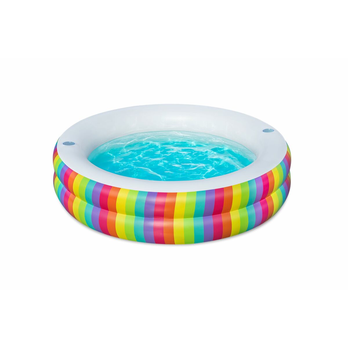 Bestway Barnpool 2 Ringar Regnbåge 206x206x51 cm +6 År Trädgård 54443 - 6