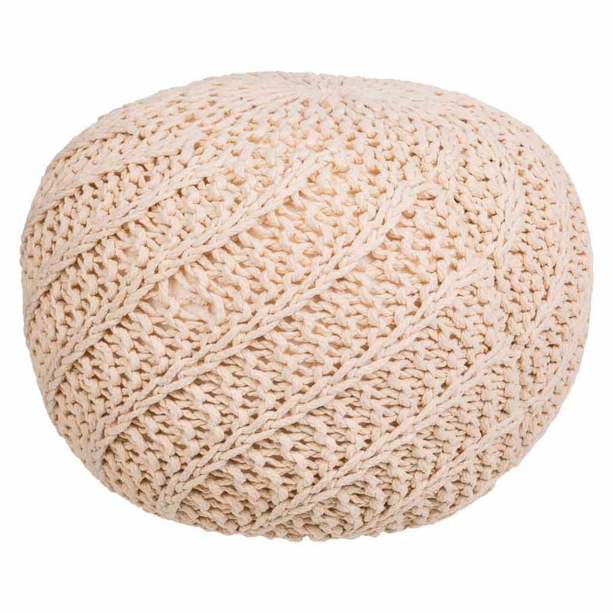 Puff Alexandra House Living Kräm polystyren 45 x 30 x 45 cm