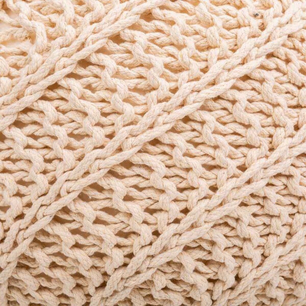 Puff Alexandra House Living Kräm polystyren 45 x 30 x 45 cm - 4