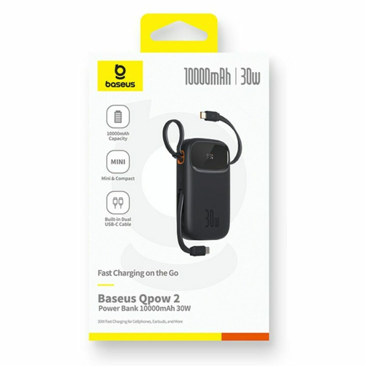 Powerbank Baseus P10055008113-00 Svart 10000 mAh - 2