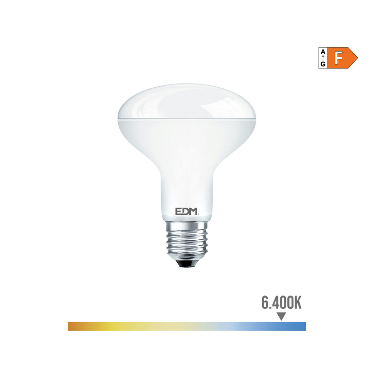 LED-lampa EDM 35489 F 12 W 75 W 80 W E27 1055 lm Ø 9 x 12 cm Reflektor (6400 K) - 6