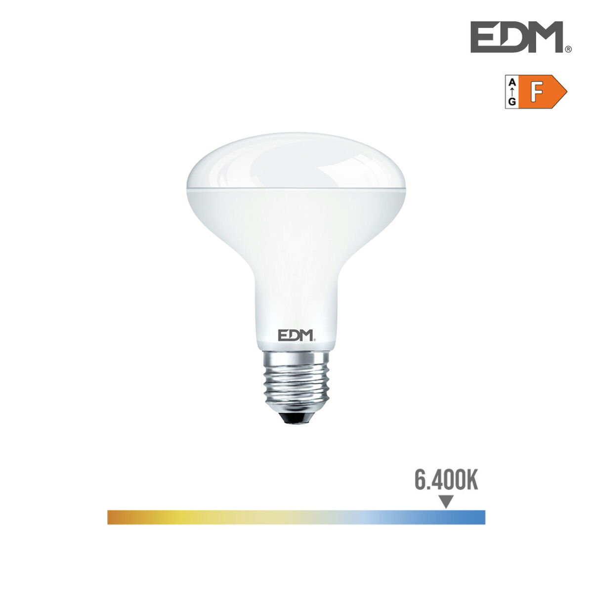 LED-lampa EDM 35489 F 12 W 75 W 80 W E27 1055 lm Ø 9 x 12 cm Reflektor (6400 K)
