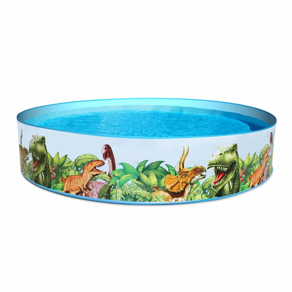 Bestway Styv Barn Pool PVC Dinosaurier 244x46 cm +3 År Trädgård 55001 - 12
