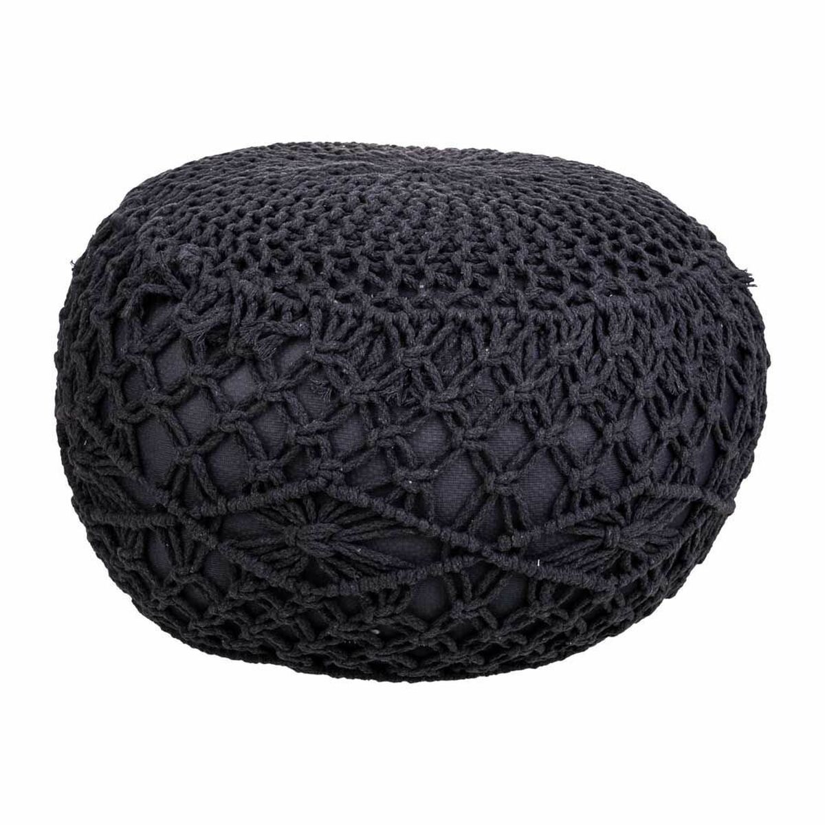 Puff Alexandra House Living Mörkgrå polystyren 45 x 30 x 45 cm