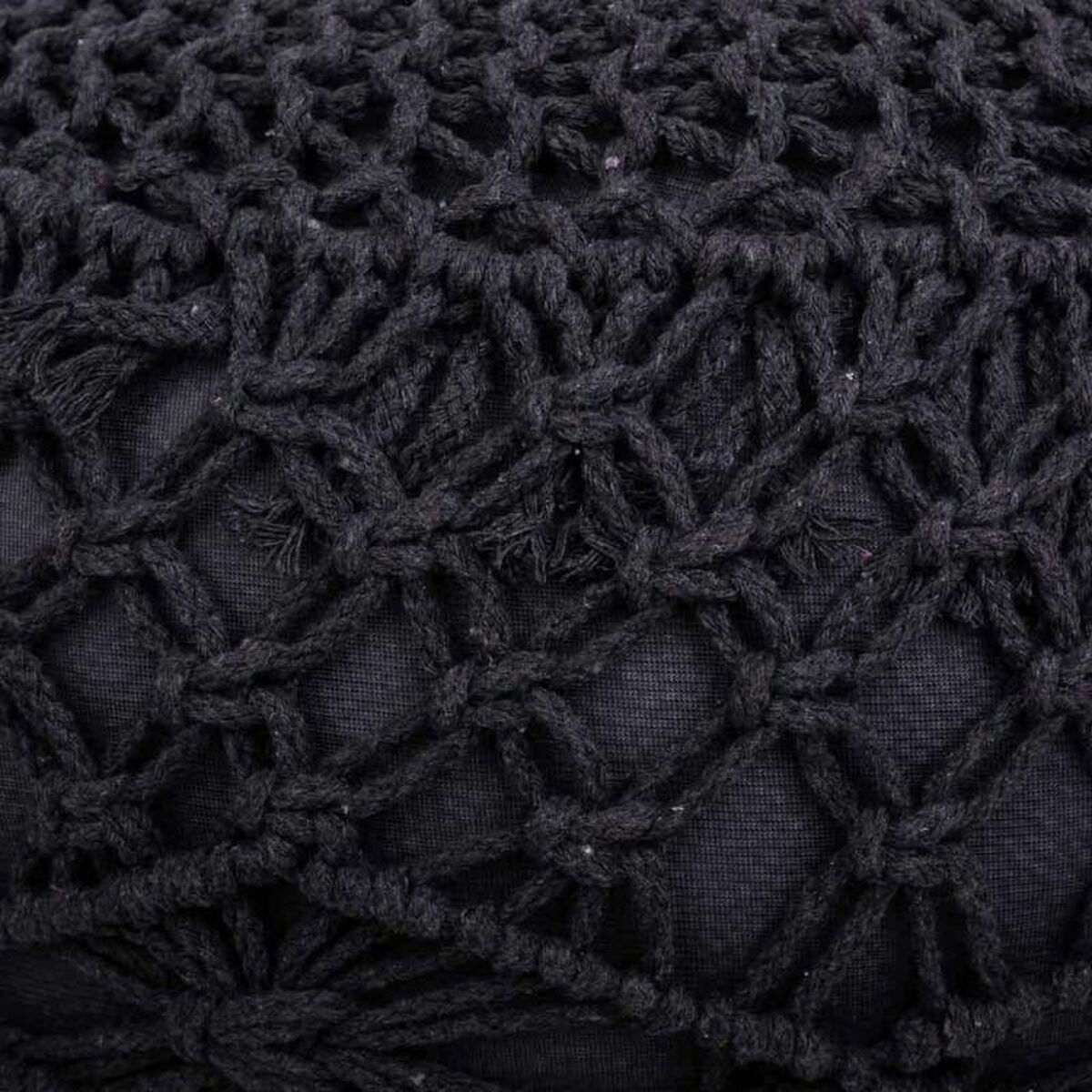 Puff Alexandra House Living Mörkgrå polystyren 45 x 30 x 45 cm - 3