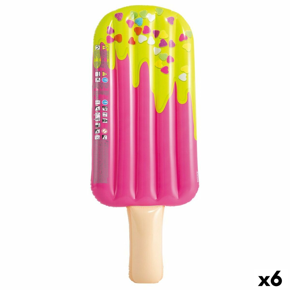 Luftmadrass Intex Glass Rosa 76 x 20 x 191 cm (6 antal) - 7