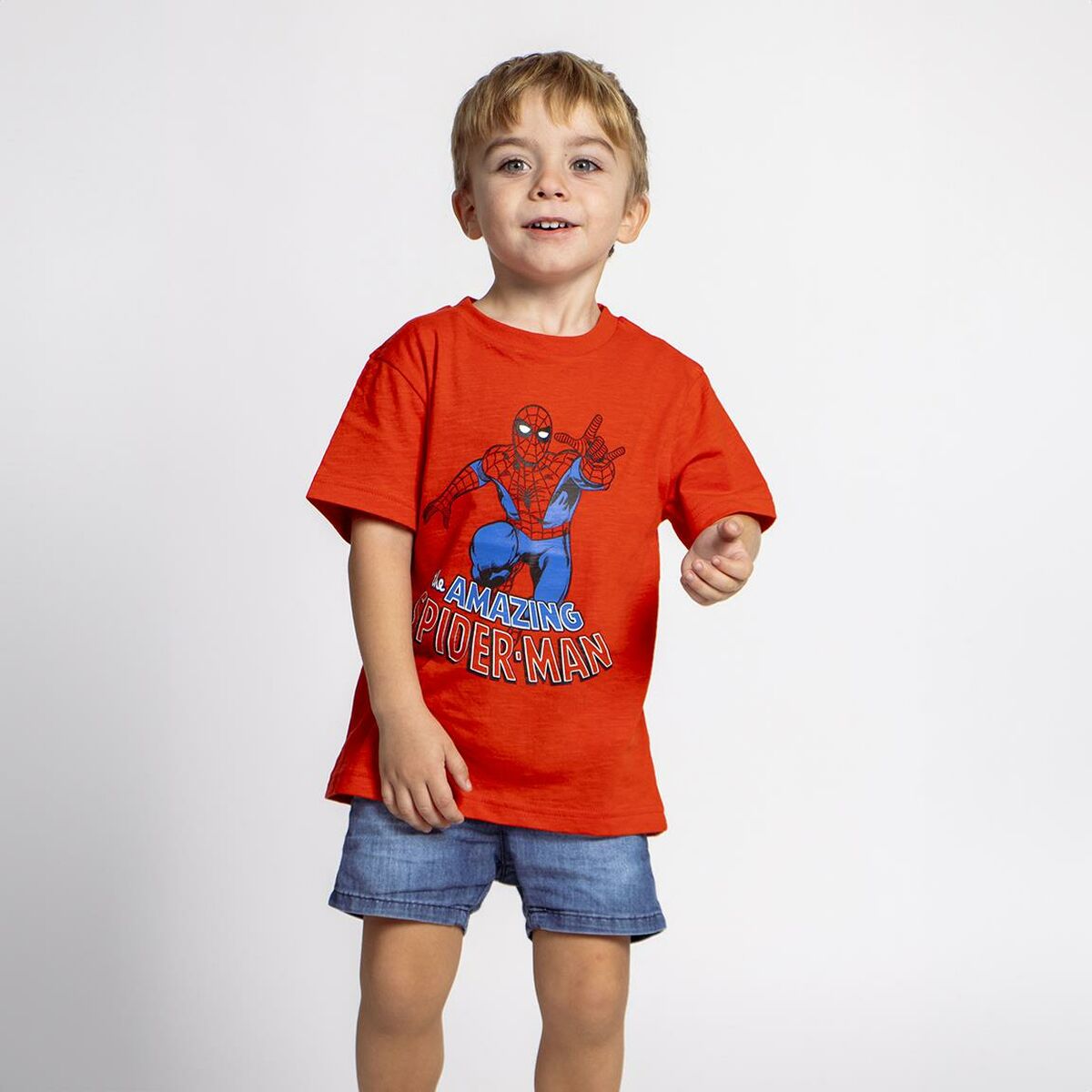 Barn T-shirt med kortärm Spider-Man Orange - 5