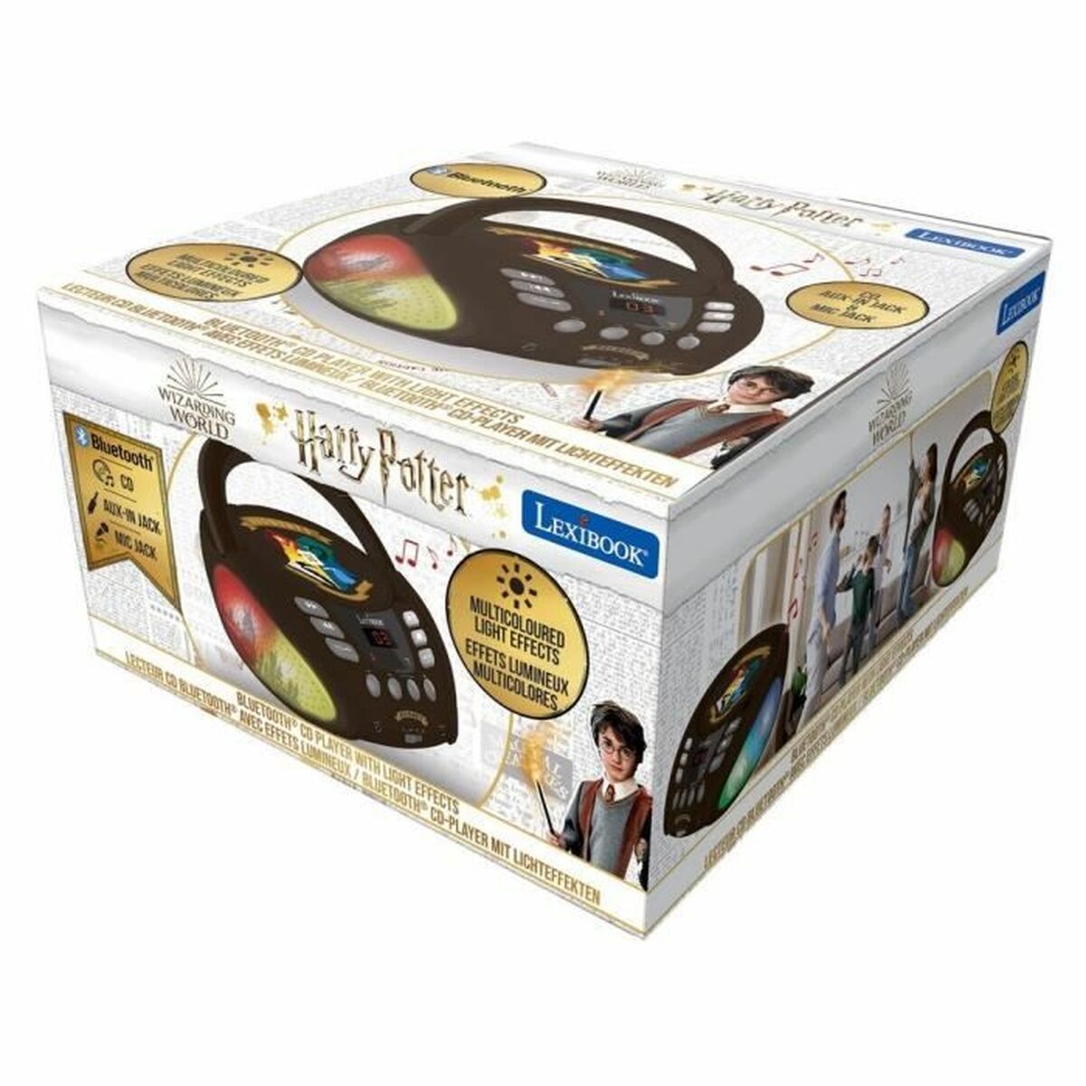 CD/MP3-spelare Lexibook Harry Potter - Hogwarts Bluetooth 5.0 Svart - 5