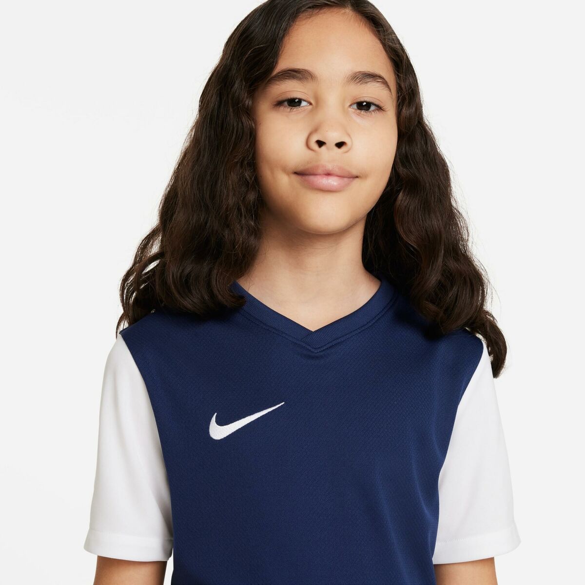 Barn T-shirt med kortärm Nike TIEMPO PREMIER 2 TEE DH8389 410 Marinblå - 2