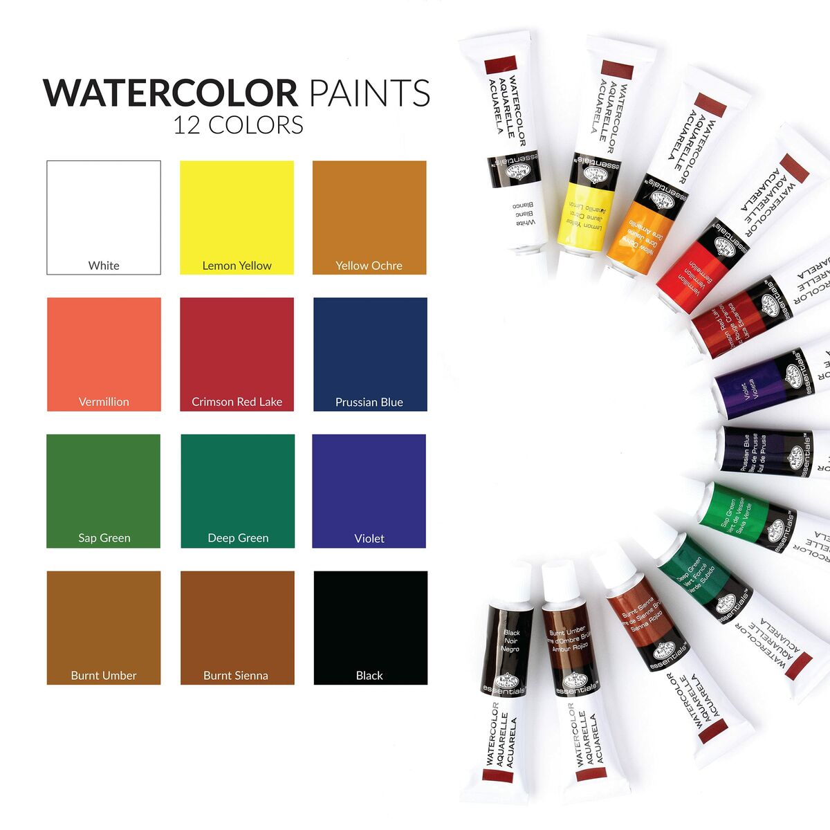 Sats med vattenfärger Royal & Langnickel 14 Delar Multicolour - 2