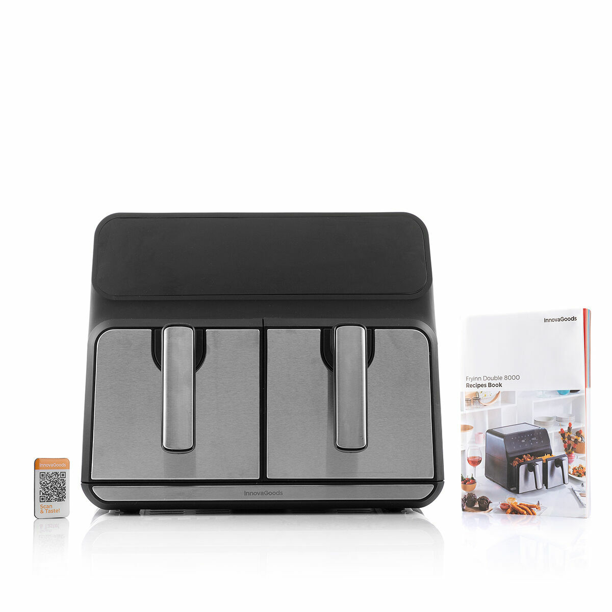 Luftfritös InnovaGoods Svart 3400 W 8 L Rostfritt stål (Renoverade A) - 3