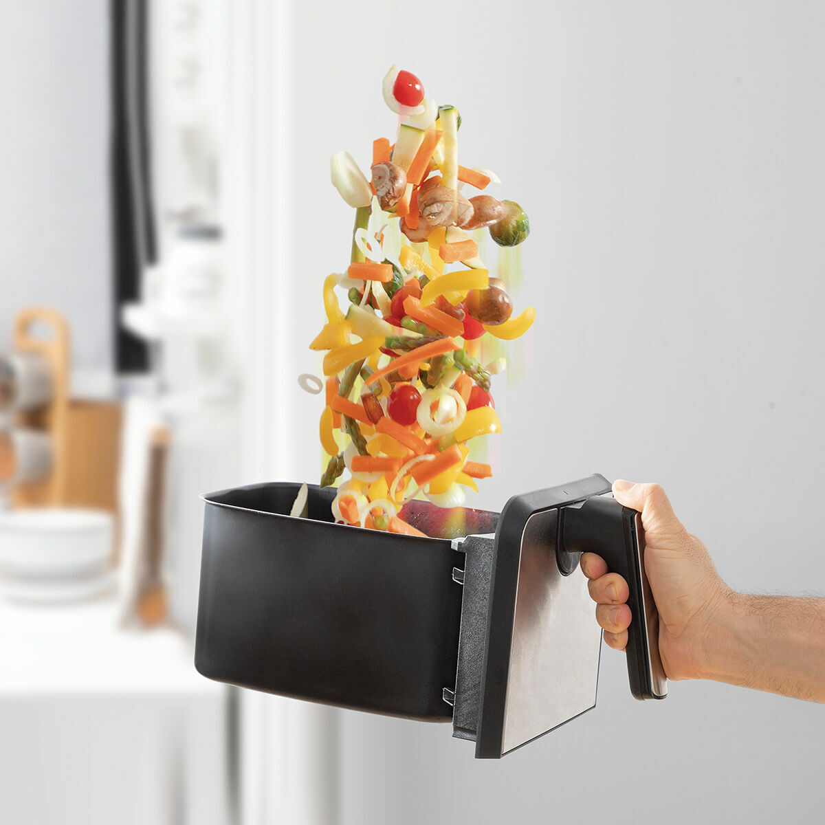 Luftfritös InnovaGoods Svart 3400 W 8 L Rostfritt stål (Renoverade A) - 6