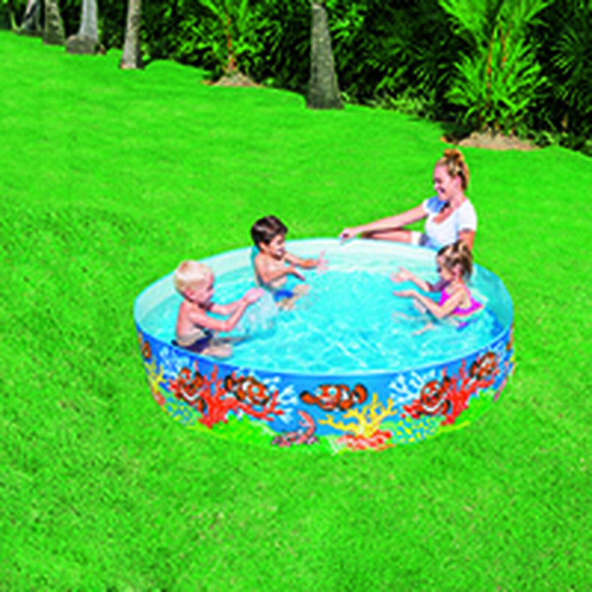 Bestway Trädgårdspool i hård PVC för barn Marina 183x38 cm +2 år 55030 - 4