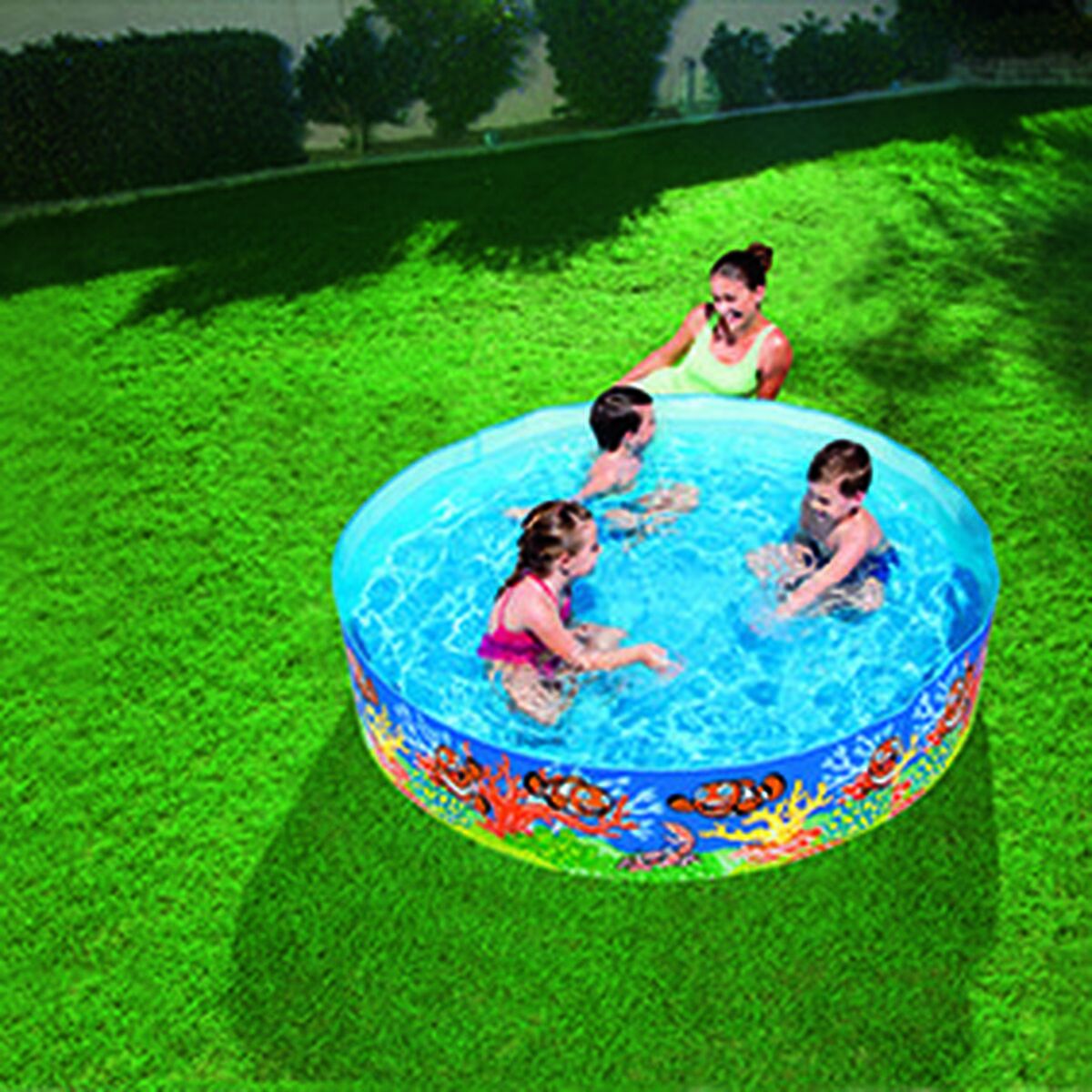 Bestway Trädgårdspool i hård PVC för barn Marina 183x38 cm +2 år 55030 - 3