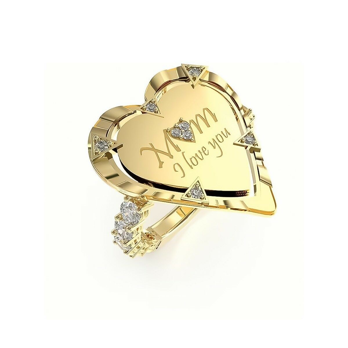 Damring Guess JUBR04050JWYG54 Gyllene